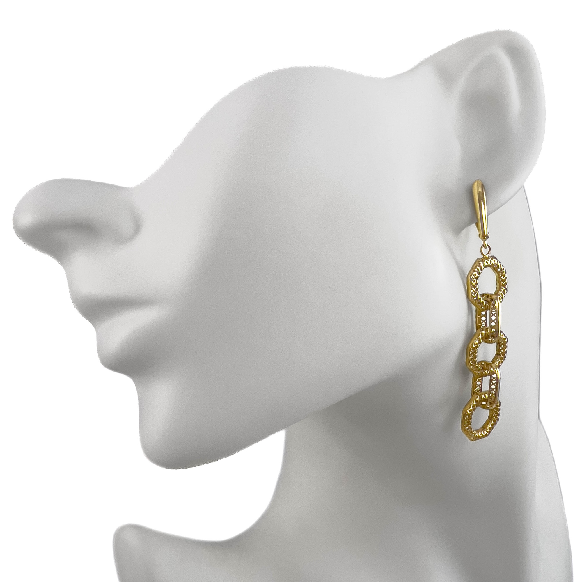 Серьги из желтого золота